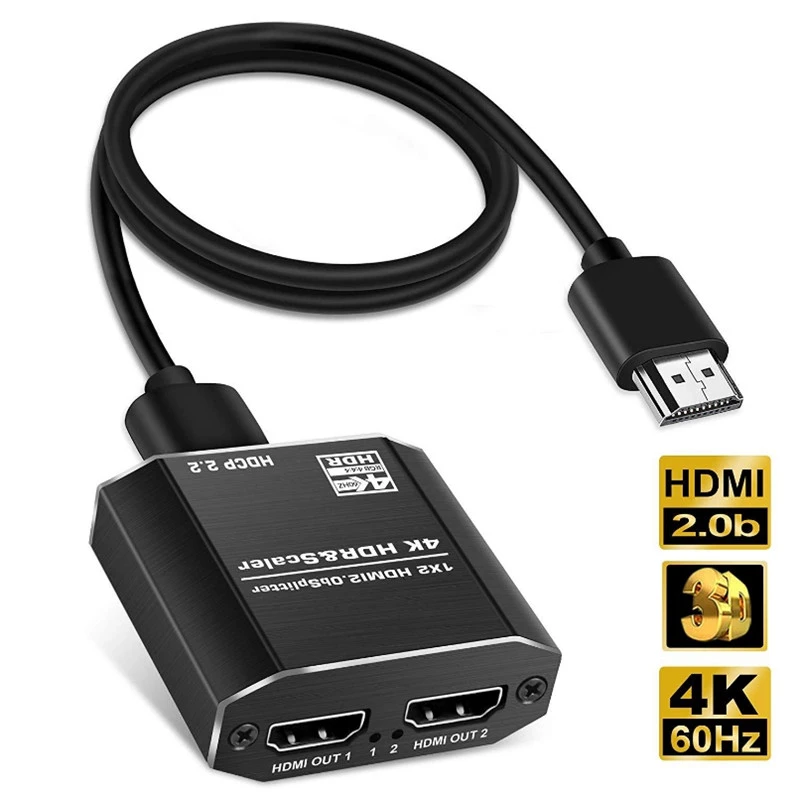 4k 1 2 Splitter Cable | 2 1 High Hdmi | Hdmi 2 Hdcp Cable | Hdcp 1 Cable - 1 2 - Aliexpress