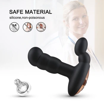 Anal Vibrator G-Spot Sex Toys for Adult Women Men Prostate Massager Stimulate Strapon Dildo Anal Butt Plug With Remote Control 6