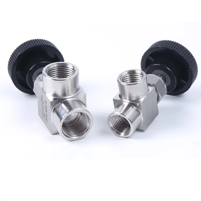 Valvola A Sfera In Acciaio Inox - Filettatura BSPP Femmina Per Acqua, Gas, Olio | Regolazione Flusso - Foto 2