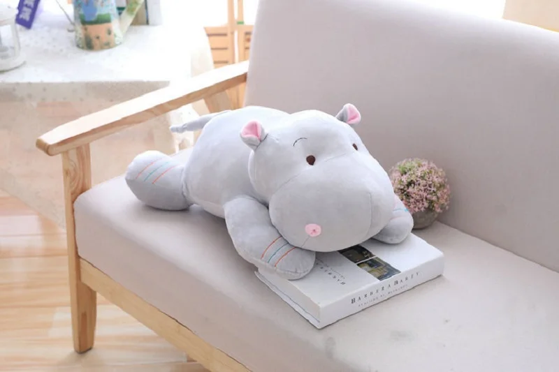 1 шт. 28/40/50 см Kawaii Бегемот плюшевые куклы мягкие вниз хлопок подушка в виде животного, милый, игрушка, подарок на день рождения, рождественский подарок для детей
