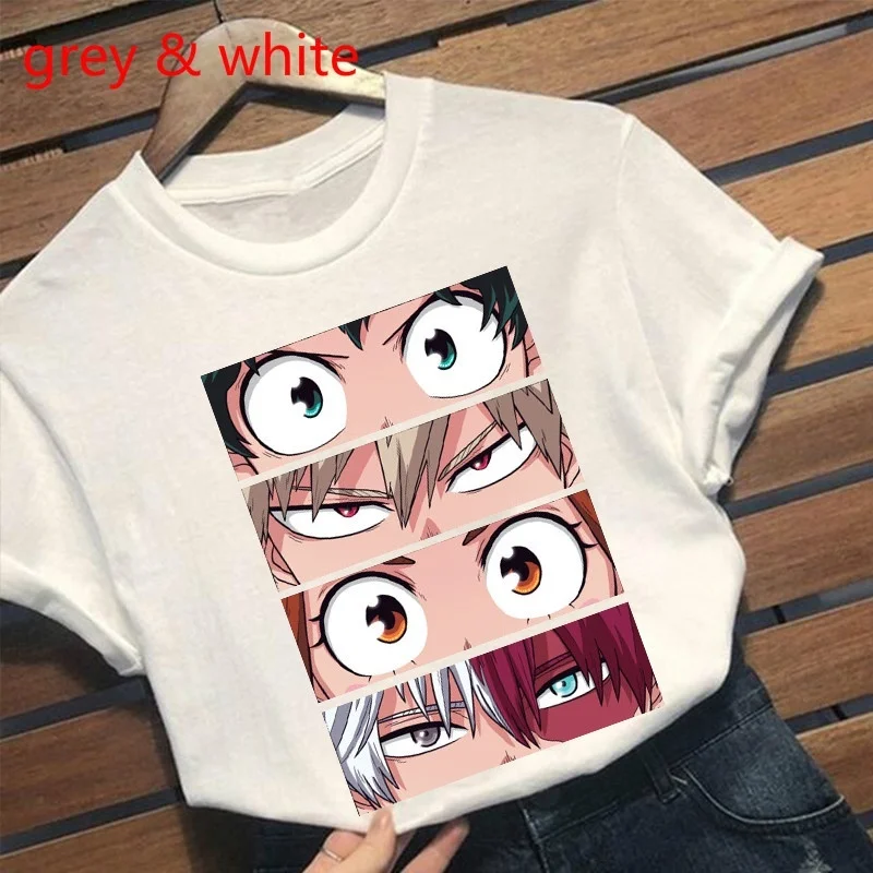 Футболка с надписью My Hero Academia Eyes Friends топы футболки рисунком аниме | Женская