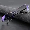 2022 Men Women Rimless Reading Glasses Anti Blue Light Magnification Eyewear Presbyopic Glasses Diopter okulary ► Photo 1/6