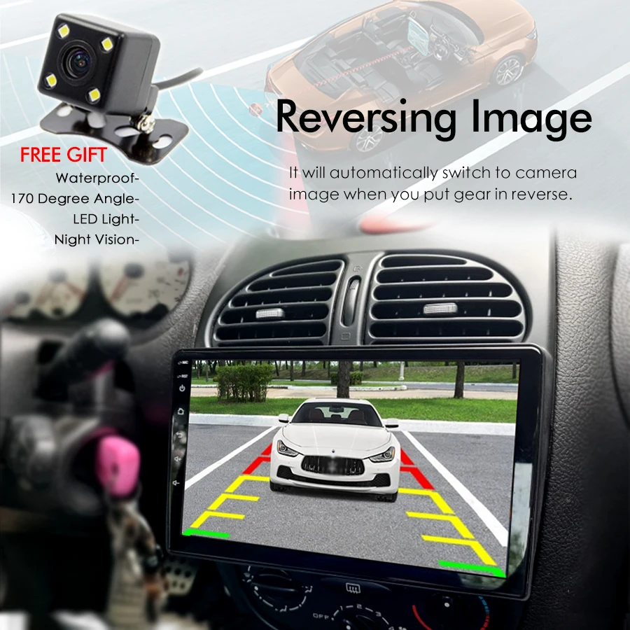 WOOYI pour Peugeot 206/cc 2000-2022, Autoradio, Lecteur Multimédia Vidéo 7  2 DIN Android 10.0, écran Tactile IPS 4G WiFi AUX/USB SWC Bluetooth  Commande Vocale Lien Miroir FM/AM Carplay : : High-Tech