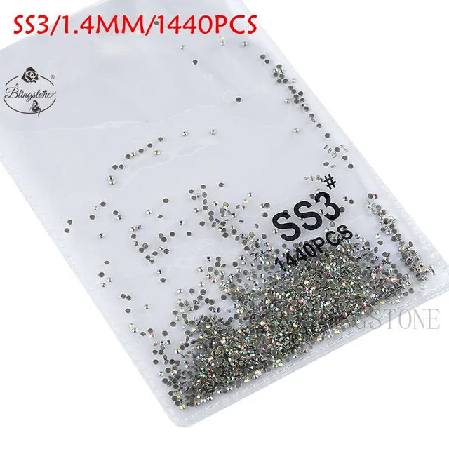 hot fix ss3 ab 1440 SS3-SS8 1440 шт Супер Блестящий Flatback многоцветный не горячей фиксации стразы для дизайна ногтей украшения обуви и украшение в виде танцующих фигурок - Цвет: hot fix ss3 ab 1440