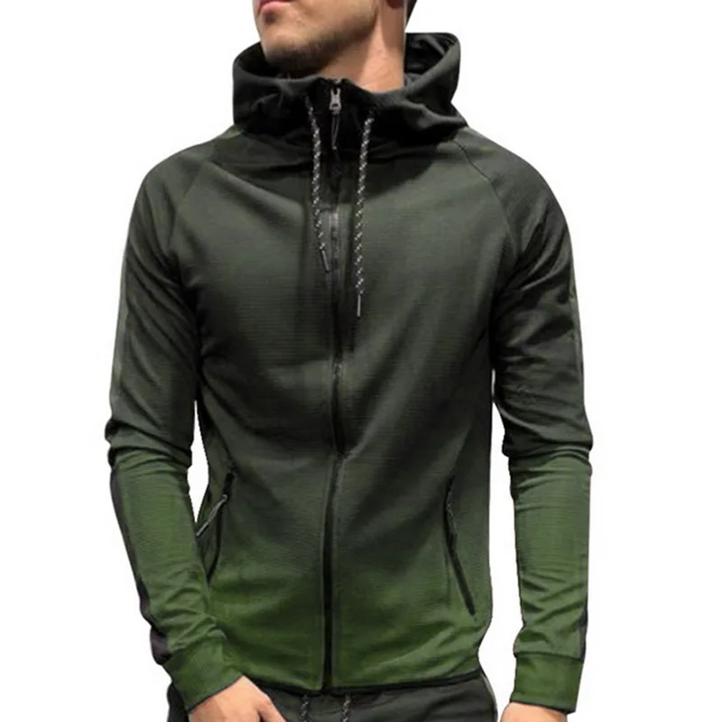 Green tops Толстовки осень Для мужчин комплекты спортивных костюмов для девочек модные Повседневное 3DGradient Спортивный костюм Толстовка впитывает пот и Штаны тонкий бегунов спортзал Штаны костюм Человека - Цвет: Green tops