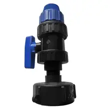 S60x6 IBC тонн баррель воды бачный соединитель садовый кран резьба 1/"(25 мм) пластиковый фитинг адаптер для прибора латунный клапан Тип выхода