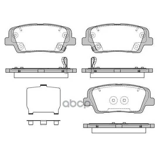 1274 09_колодки Дисковые Задние! Kia Sorento 2.0/2.4i/Crdi 10 Remsa 127409 Remsa арт. 127409