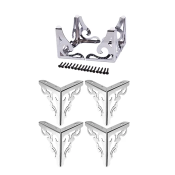 

New 2 Set Metal Furniture Legs Feet, Modern Sofa Cabinet Legs Worktop Shelves Bed-10 X 9Cm & 15 X 11.5Cm