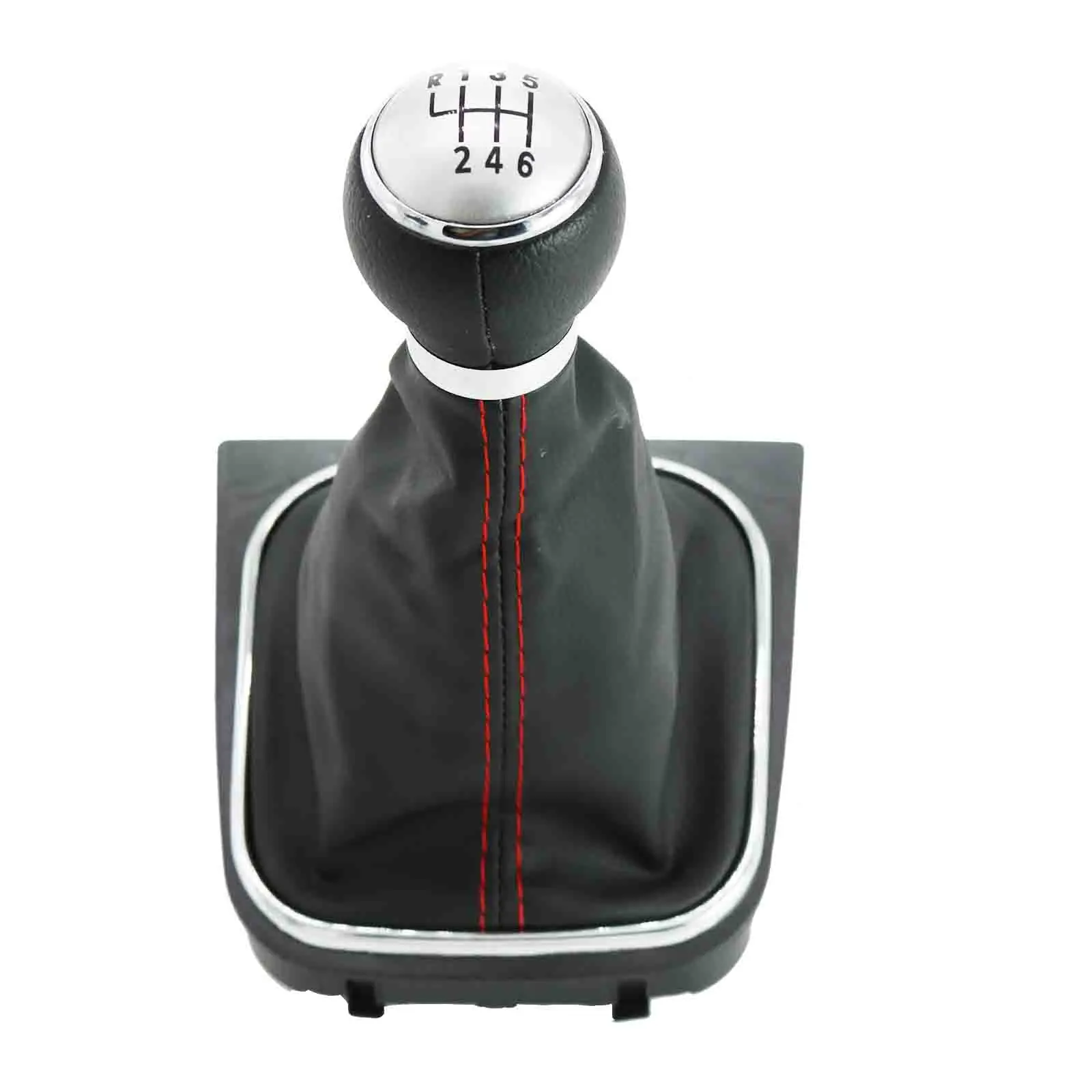 Для VW Golf 5 V MK5 R32 GTI 2004 2005 2006 2007 2008 2009 5/6 Скорость на палке с машинкой Шестерни рукоятка рычага переключения передач - Название цвета: Абрикос