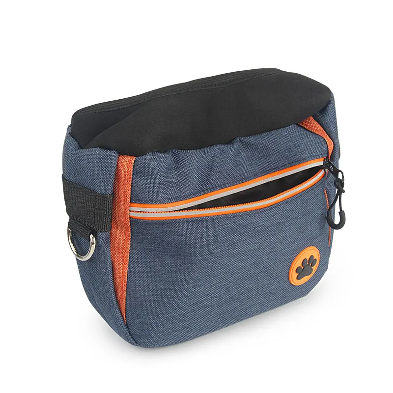 Pet Waist Bag Dog Treat Bag Large Capacity Poop Dispenser Pet Training Pouch Waterproof Reflective Waist Pocket Dog Treat Bag