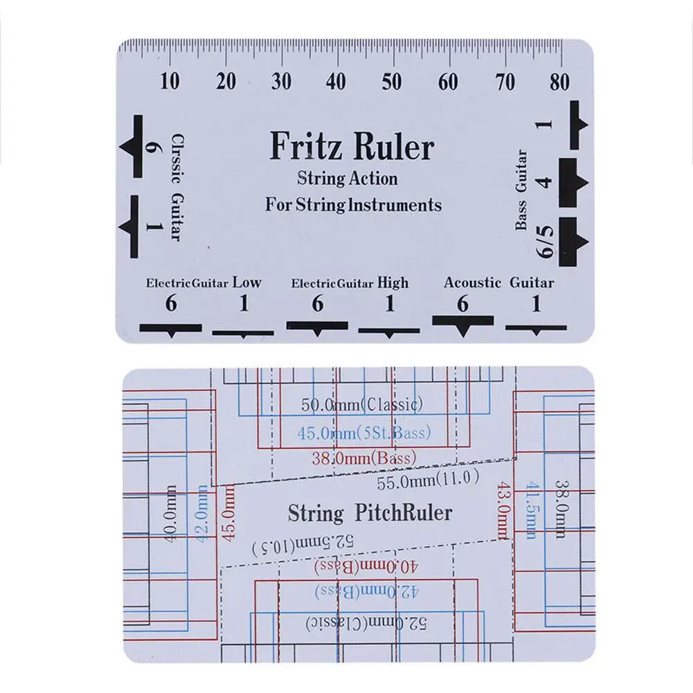 Новое поступление гитарная струна экшн линейка высоты тона портативный DIY измерительный инструмент для классических акустические электрогитары аксессуары для бас-гитары