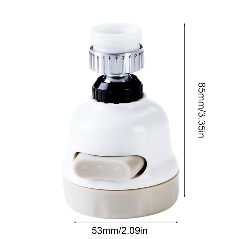 360 Degree Rotatable Faucet Water Saving Filter Sprayer Splash Filter Faucet Booster Shower Moveable Kitchen Tap Head