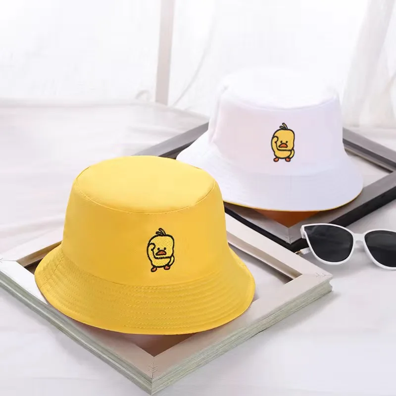 Double-sided Smile Bucket Hats for Women Summer Casual Cotton Sunscreen Panama Hat Sunbonnet Outdoor Fisherman Hat Beach Cap white bucket hat womens Bucket Hats