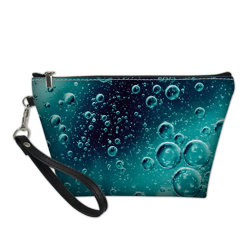 

2021 Personalized Custom Zipper makeup bag women 3D Iceberg Space Nature Pattern For Teens Girls Travel Pouch Make Up