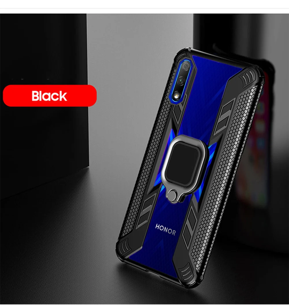 Черный Сверхпрочный прочный защитный чехол для Honor 9X 8X V20 10 Lite 8A противоударный чехол для huawei Nova 5i mate 20X30 Pro P30 Lite чехол s - Цвет: Черный