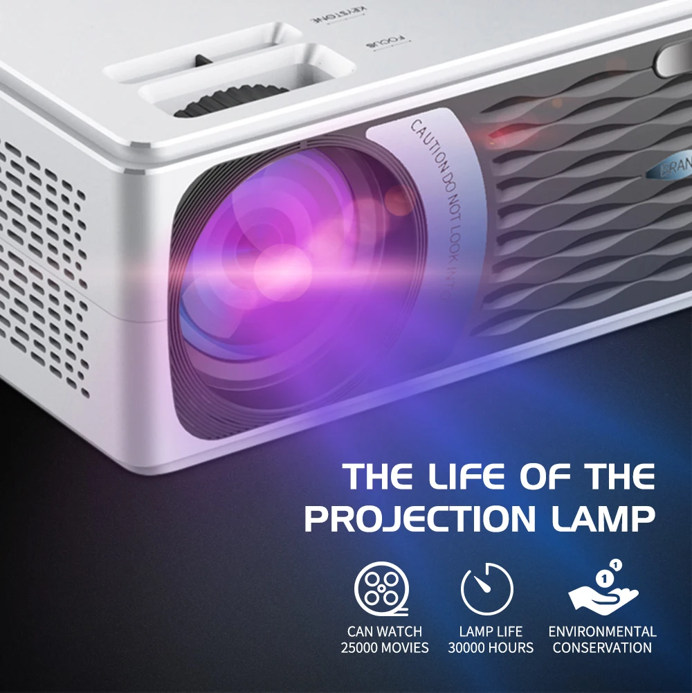  UNIC CP600 1280x720P LED 8000 Lumens Projector 1080P Full HD HDMI WIFI Bluetooth LCD Home Theater M