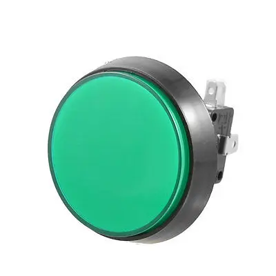 

Arcade Game AC 250V 15A 50mm Dia Circular Push Button Green + Micro Switch