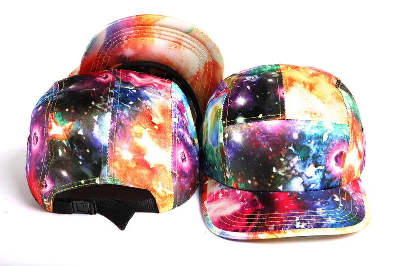 Новая летняя пустая 5 кепка шестиклинка цветочные Galaxy шляпы snapback gorras кости бейсболка для мужчин женщин кепка хип-хоп шляпы