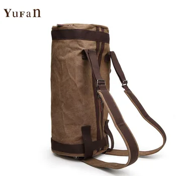 

YUFANG Pure Cotton Canvas Men's Travel Bags Large Capacity Backpack American Style Men's Fashion Bag