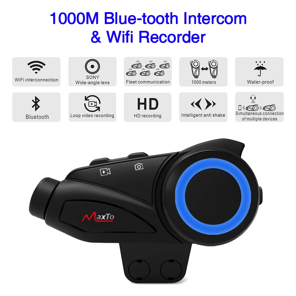 Maxto M3 Motor Intercom Tahan Air Sony 