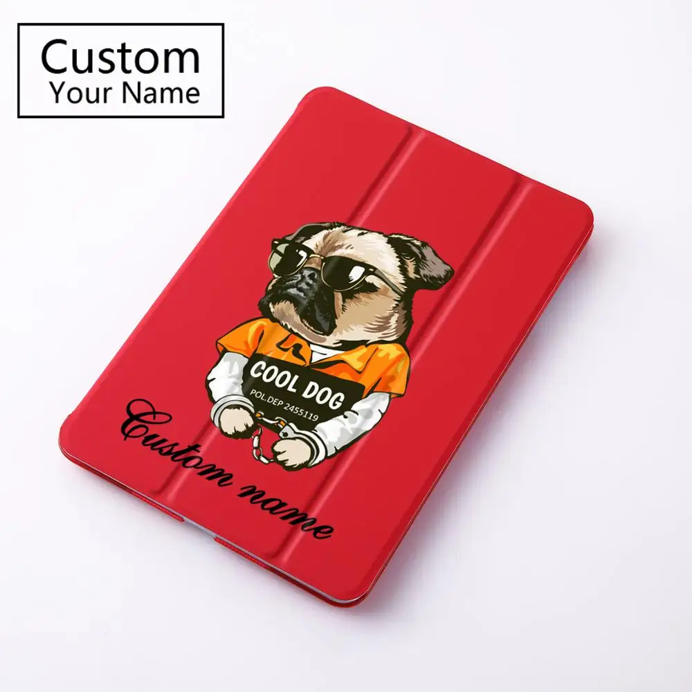 

DIY Custom Name Case for iPad 10.5 inch iPad Pro 2017 /iPad Air 3 Custom Name Tablet Cover for A1701 A1709 Folding Stand PC Case