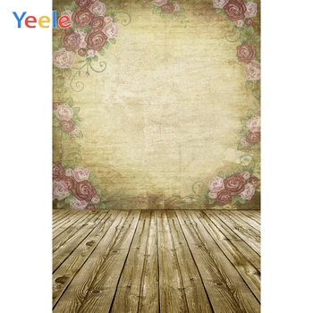 

Yeele Vinyl Grunge Wooden Floor Flower Baby Portrait Photography Backgrounds Custom Photographic Backdrop For Photo Studio Props