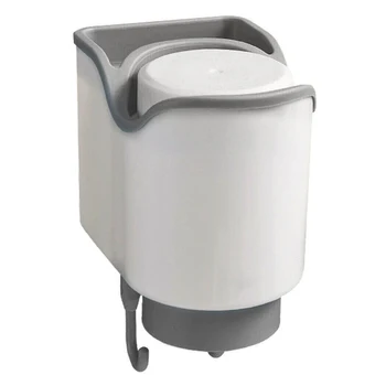 

Plastic Toothpaste Toothbrush Holder Cup Storage Rack Bathroom Wall Mount Shelf Gray / Blue / Pink Toothbrush Holders