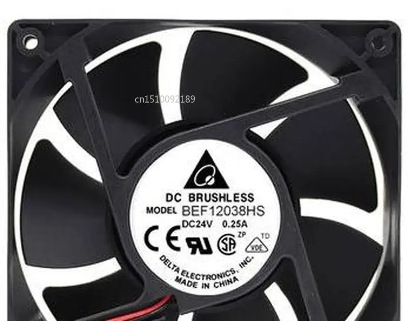 Вентилятор для BEF12038HS 24V 0.25A 120X120X38MM