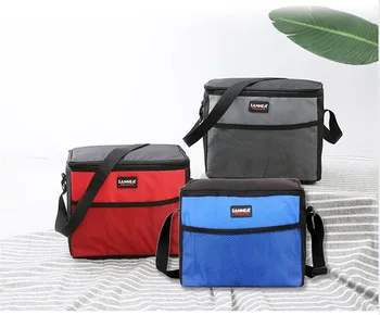 

NoEnName-Null New Oxford Cloth Portable Thermal Insulation Bag Outdoor Travel Picnic Lunch Bag