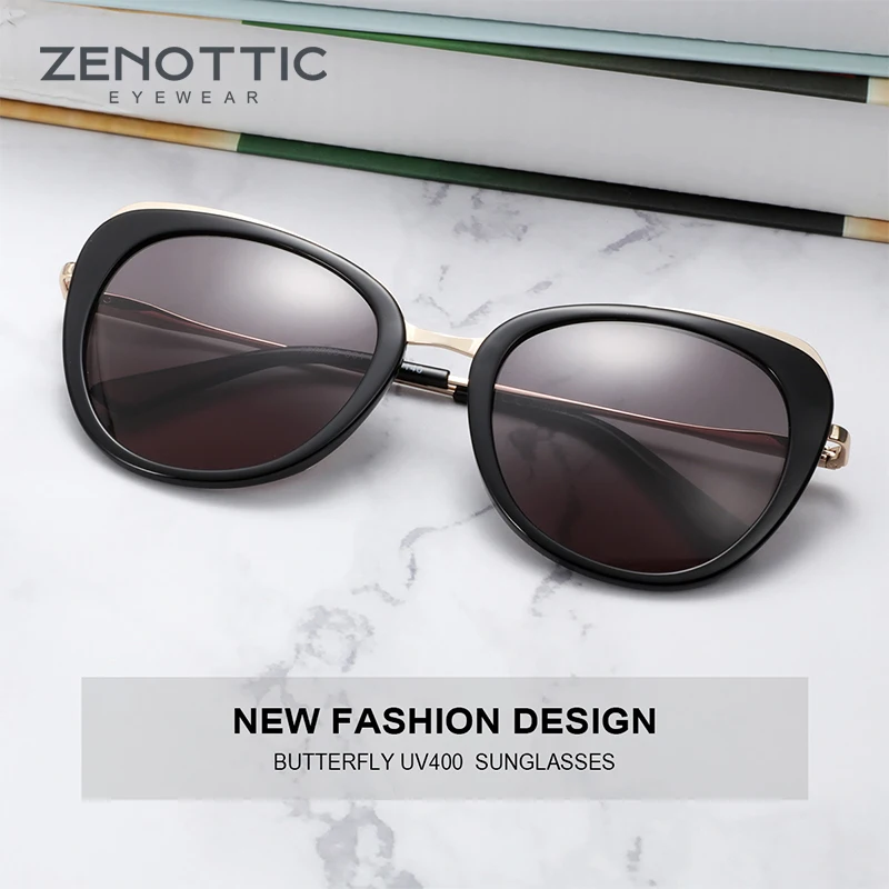 ZENOTTIC кошачий глаз солнцезащитные очки женские брендовые дизайнерские
