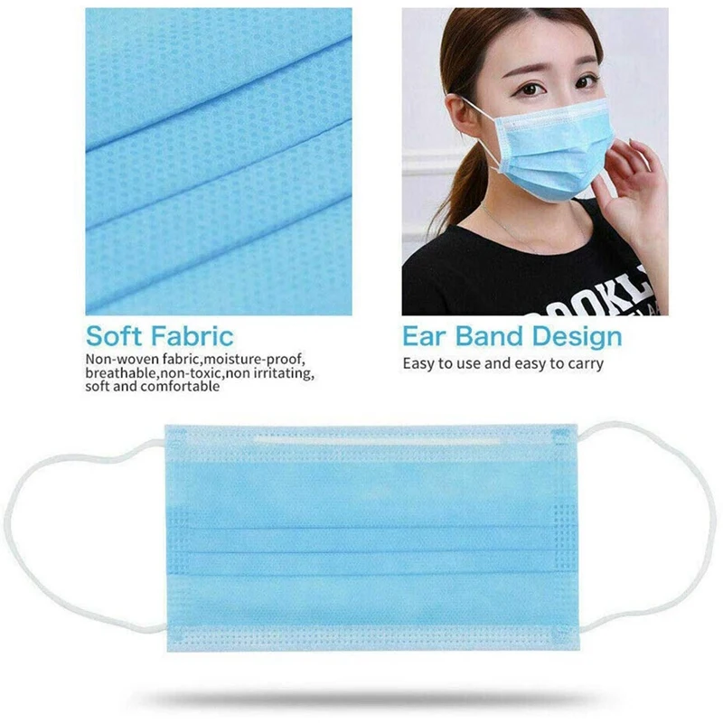 Civil Melt Blown Cloth 3-Layer Mask Waterproof and Dustproof Protective Mask Air Pollution Protective Mask Anti Pollution Mask,7 Civil Melt Blown Cloth 3-Layer Mask Waterproof and Dustproof Protective Mask Air Pollution Protective Mask Anti Pollution Mask,7