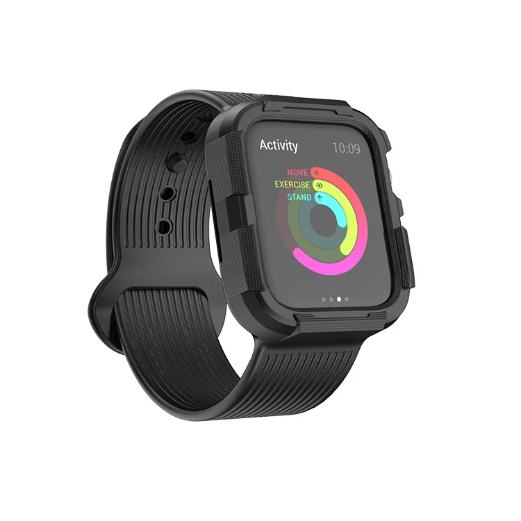 Спортивный Браслет для Apple Watch Band Series 4 44 мм 40 мм ремешок с чехлом браслет для iwatch series 4 44 40 ремешок для часов