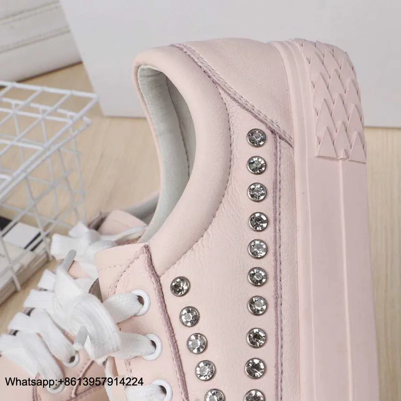 Женские кроссовки; обувь на массивном каблуке; scarpe donna; chaussures femme; повседневная женская обувь на среднем каблуке с кристаллами