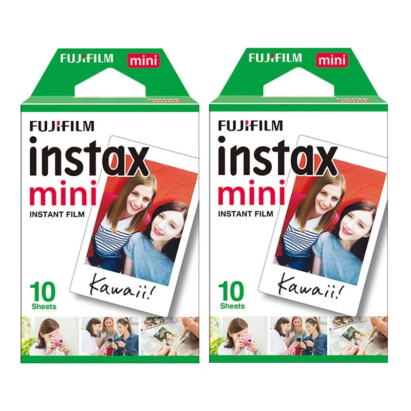 Fujifilm Instax Mini 8 Mini 9 пленка, двойной пакет FUJI мгновенные фотобумаги для мини 9 8 7s 70 90 25 камера SP1 SP2 Liplay принтер - Цвет: 20 Sheets White -2