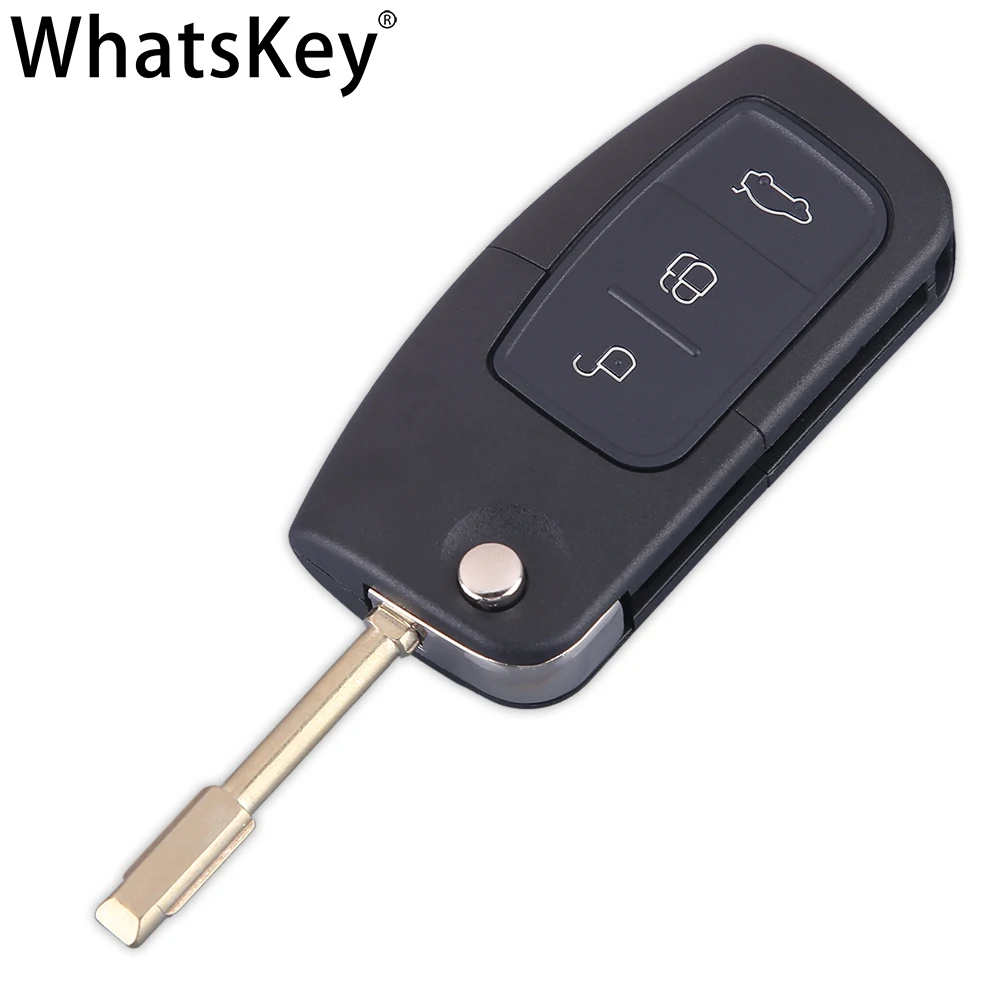 Складной ключ WhatsKey с 3 кнопками откидной пульт дистанционного управления чехол