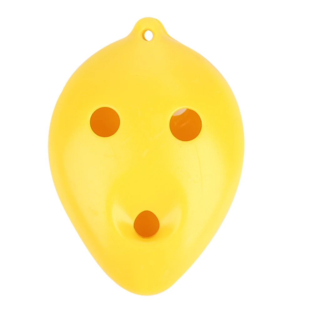 Yellow Керамическая пластиковая фарфоровая флейта ocarina C Tune практичная профессиональная Фарфоровая керамика прочная 6 отверстий белая глина Crackle - Цвет: Yellow