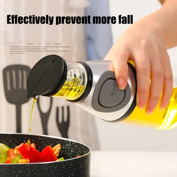 

500ML Olive Oil Dispenser Bottle Glass Vinegar Bottle No Drip Bottle Spout Pourer Oil Bottle Leakproof Bottle P7Ding
