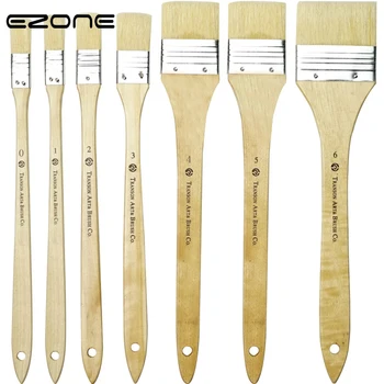 

EZONE 1PC Pig Hair Painting Brush Oil Watercolor Water Powder Propylene Acrylic Painting Brush Pen Art Tool Stationery Supply