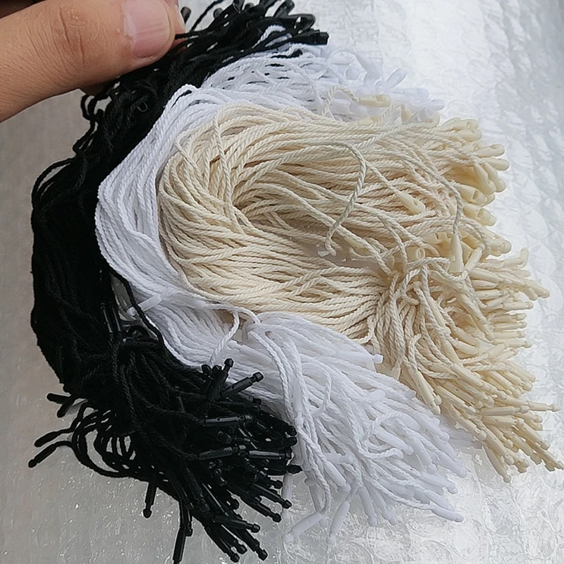 White/Black/Beige Cotton Strings For Swing Tag Ropes Bag Cords For Hang Tags 1000pcs/lot , 8 Inches DIY Clothing Accessories chalk pencil for fabric