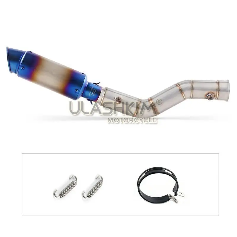 Полная выхлопная система мотоцикла slip on для Yamaha YZF R1 YZR-R1 контакт среднего звенья трубы