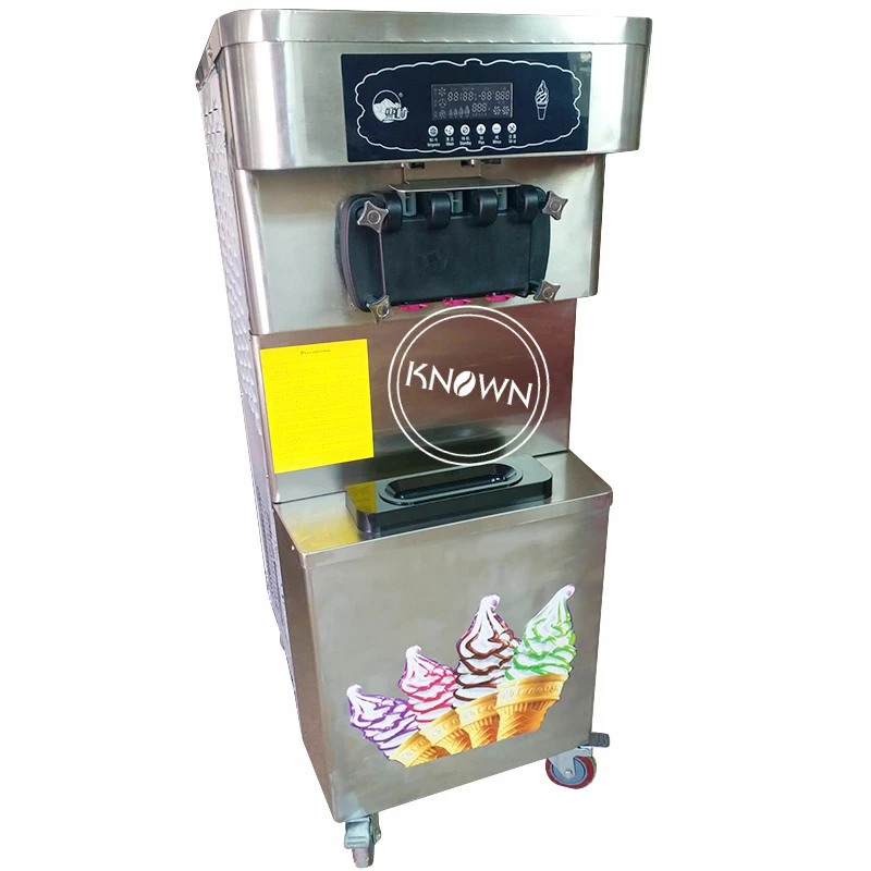 Заводская цена Горячая продажа автоматический коммерческий вертикальный мягкое мороженое машина торговый автомат для мороженого для