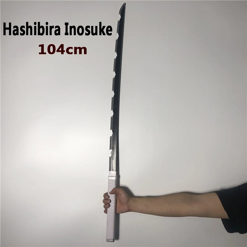 104 см Hashibira Inosuke меч оружие демон Slayer Kimetsu no Yaiba косплей 1:1 аниме ниндзя нож PU Игрушка