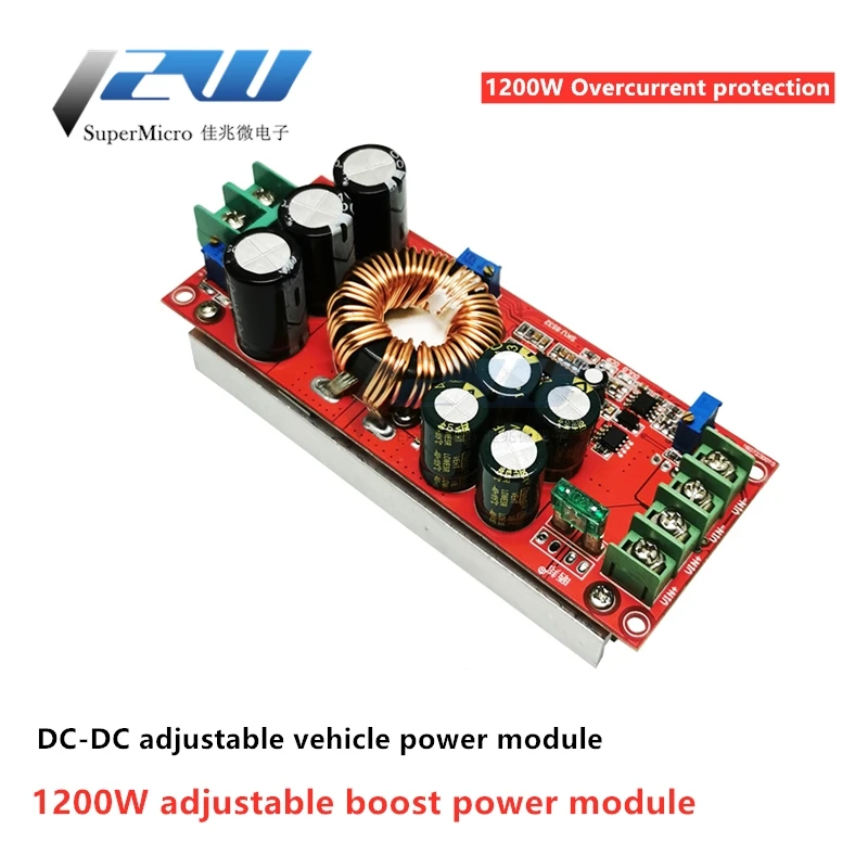 1200W 20A DC Converter Boost Step-up Power Supply Module IN 10-60V OUT 12-83V GM 1200W 20A DC Converter Boost Step-up Power Supply Module IN 10-60V OUT 12-83V GM