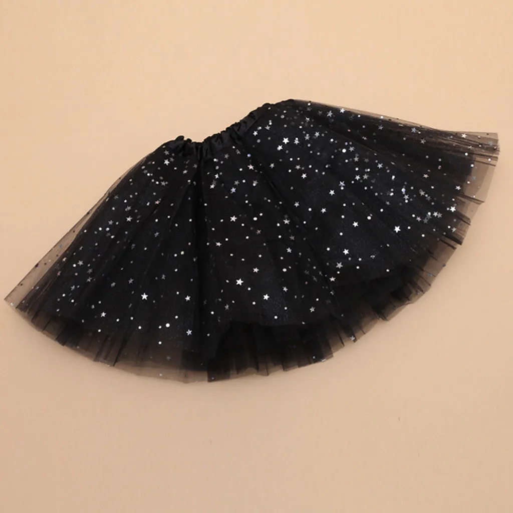 2020 Baby girls fluffy petti skirts tutu Girls Polka Dot Star Sequin Mesh Tutu Skirt Puff Tutu Ballet Girl Skirt