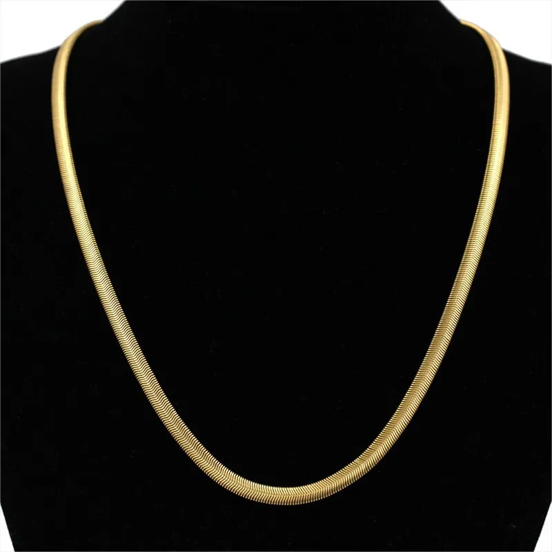 Персонализированное ожерелье для женщин мужчин золото улица хип хоп Снаряженная змея ожерелье из цепочек ювелирные изделия