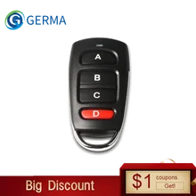 QIACHIP Универсальный беспроводной 4 кнопки 433 МГц РЧ передатчик пульт дистанционного управления для ворот гаража открывания двери обучающий код брелок DIY