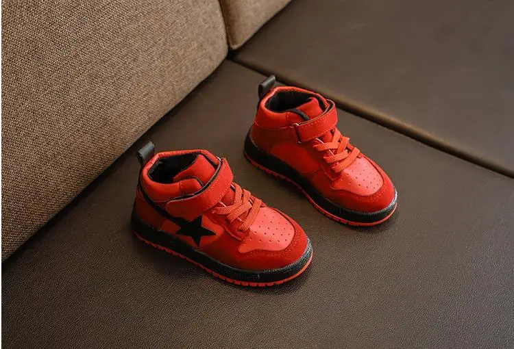 Boys'Shoes весенне-Осенняя детская обувь для девочек полиуретановые Модные Цветные стикеры уличная респираторная спортивная обувь для мальчиков