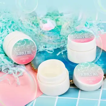

ROSALIND Gel Nail Polish Bubble Transparent Blooming Painting Gel Lacquer Varnish Top Base for Nail Design Manicure Nail Art