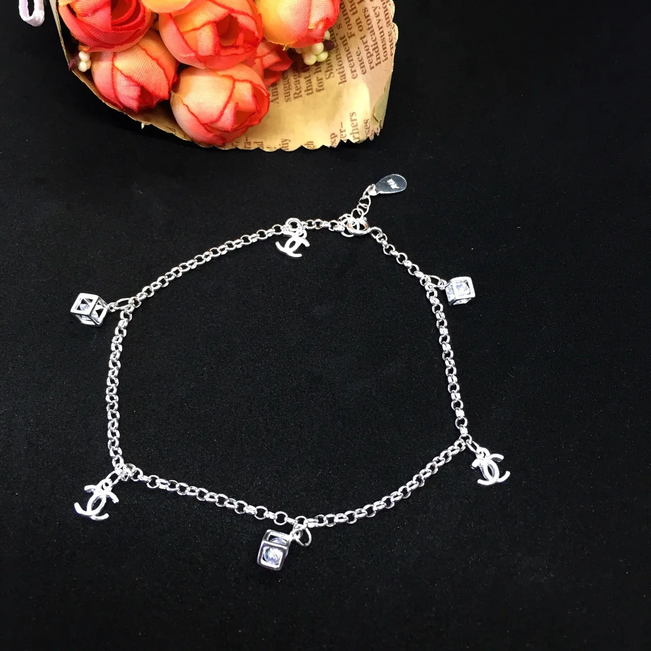 

Bell Anklet Casual Fashion Foot Ornaments Anklet Trending Versatile Beautiful Simple Students MORI Series Anklet Women's Korean-