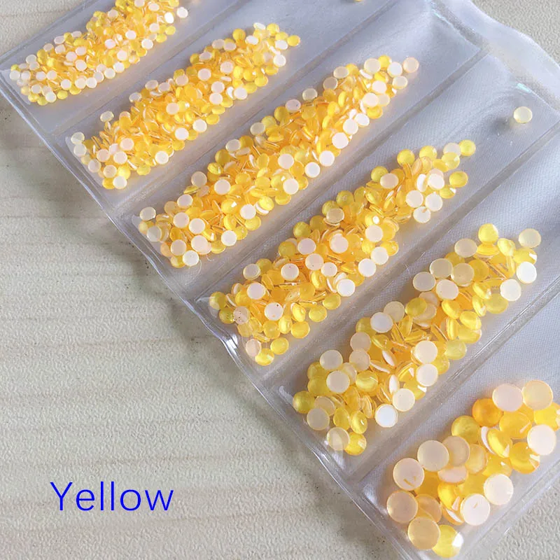 Fluorescence Yellow 800 шт флуоресцентные Стразы для ногтей SS6-20 Стразы для ногтевого дизайна Декор стразы камни для ногтей аксессуары - Цвет: Fluorescence Yellow